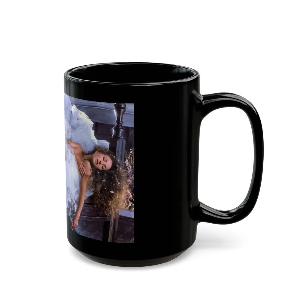 Jane Seymour #83 (Vintage Female Icon) Black Coffee Mug-Go Mug Yourself