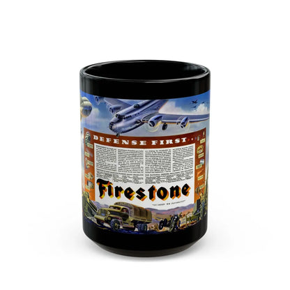 Firestone, 1941 - Black Coffee Mug-15oz-Go Mug Yourself