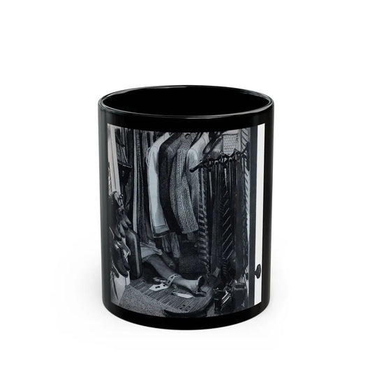 Deadly Victim, Cosmopolitan, April 1955 - Black Coffee Mug-11oz-Go Mug Yourself