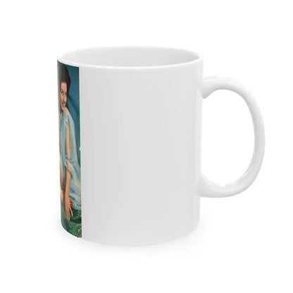 June Palmer #366 (Vintage Female Icon) White Coffee Mug-Go Mug Yourself