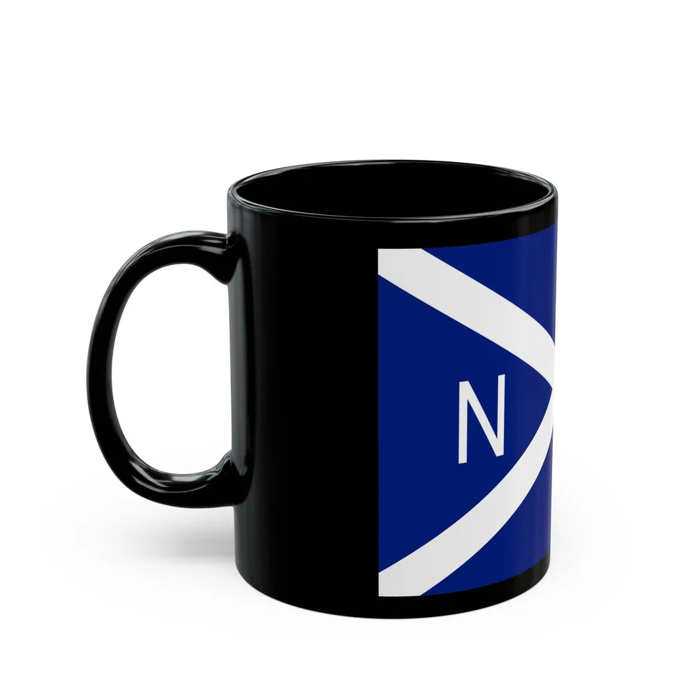 Flag of National Scottish Antarctic Expedition - Black Coffee Mug-Go Mug Yourself