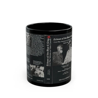 ECHOES OF BLUE AND GRAY (VHS COVER) - Black Coffee Mug-11oz-Go Mug Yourself