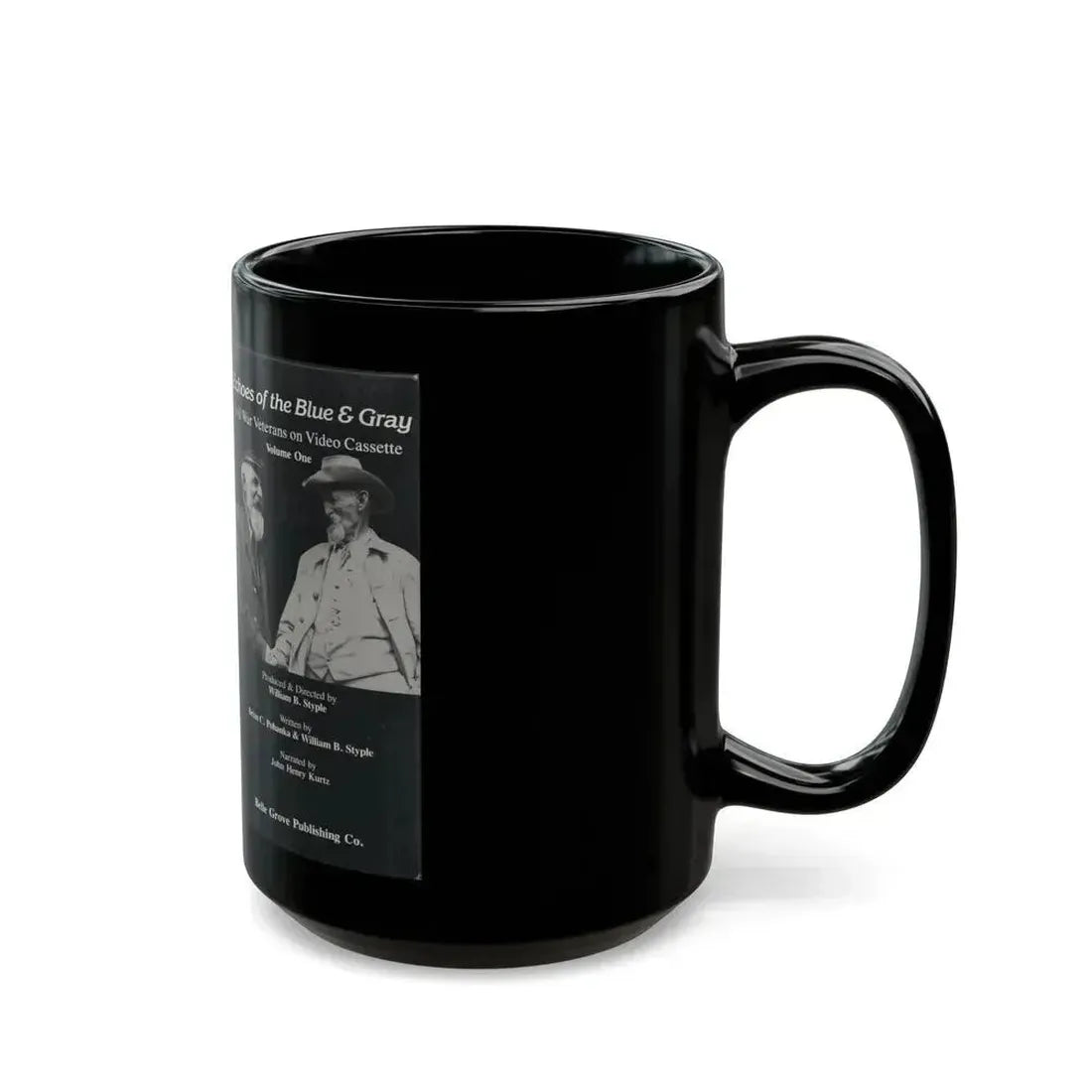 ECHOES OF BLUE AND GRAY (VHS COVER) - Black Coffee Mug - Go Mug Yourself