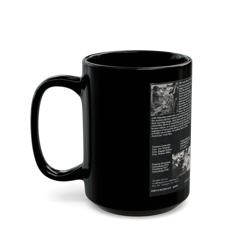 ECHOES OF BLUE AND GRAY (VHS COVER) - Black Coffee Mug-Go Mug Yourself