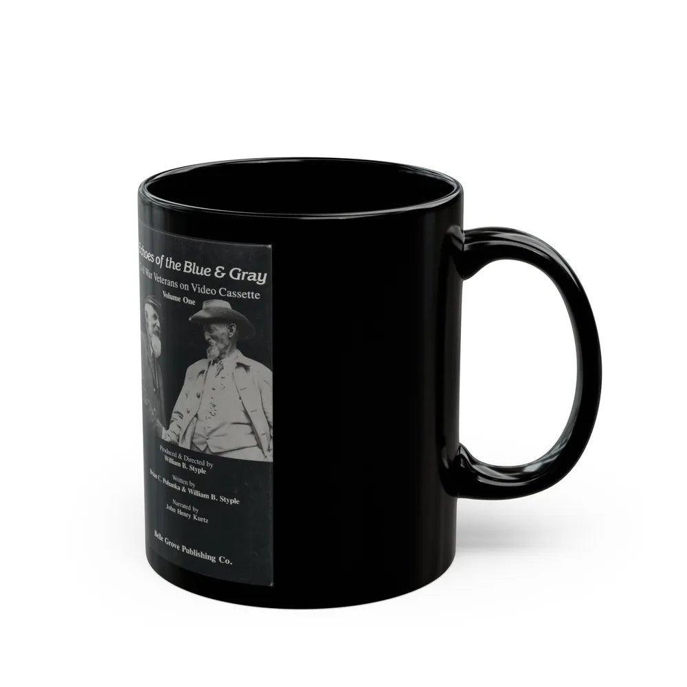 ECHOES OF BLUE AND GRAY (VHS COVER) - Black Coffee Mug-Go Mug Yourself