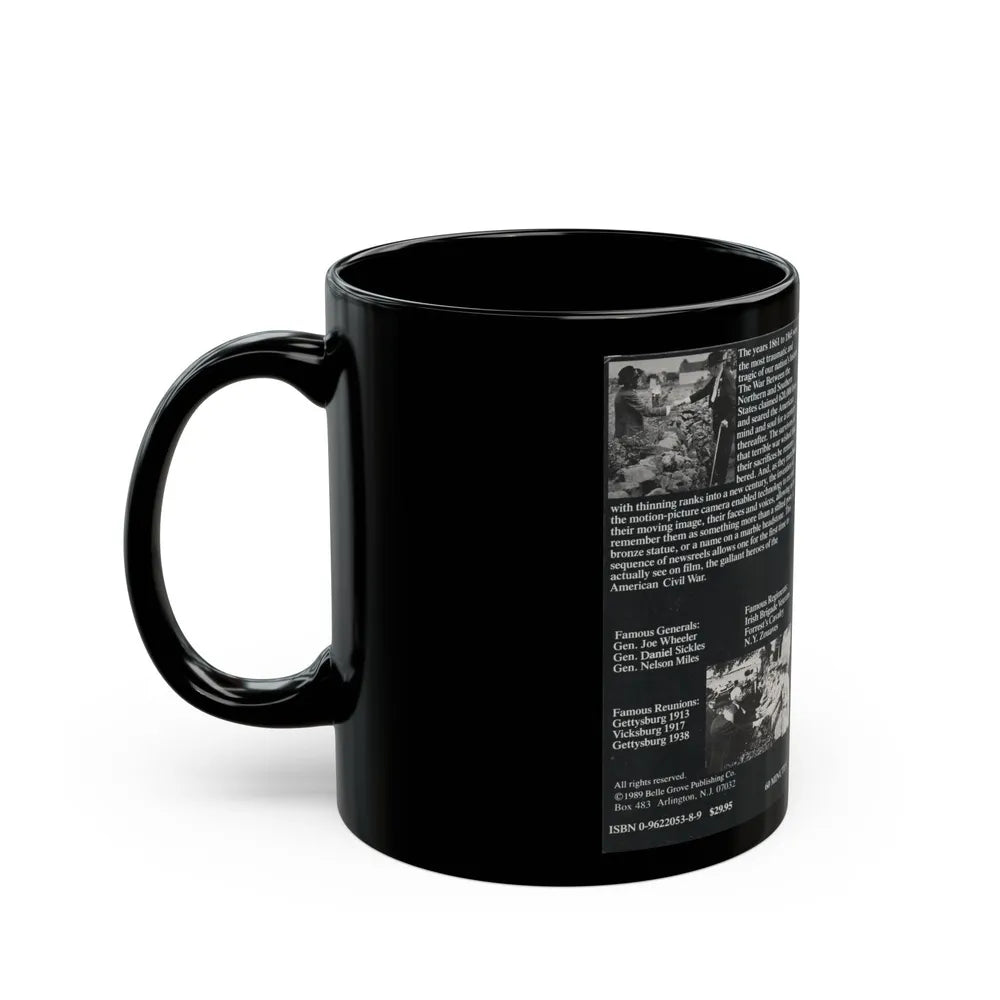 ECHOES OF BLUE AND GRAY (VHS COVER) - Black Coffee Mug-Go Mug Yourself