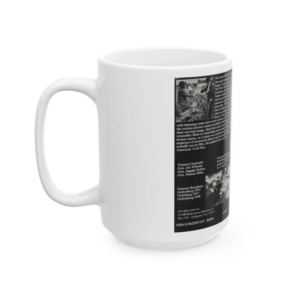 ECHOES OF BLUE AND GRAY (VHS COVER) - White Coffee Mug-Go Mug Yourself