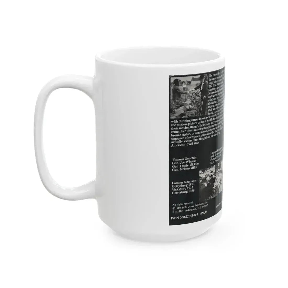 ECHOES OF BLUE AND GRAY (VHS COVER) - White Coffee Mug - Go Mug Yourself