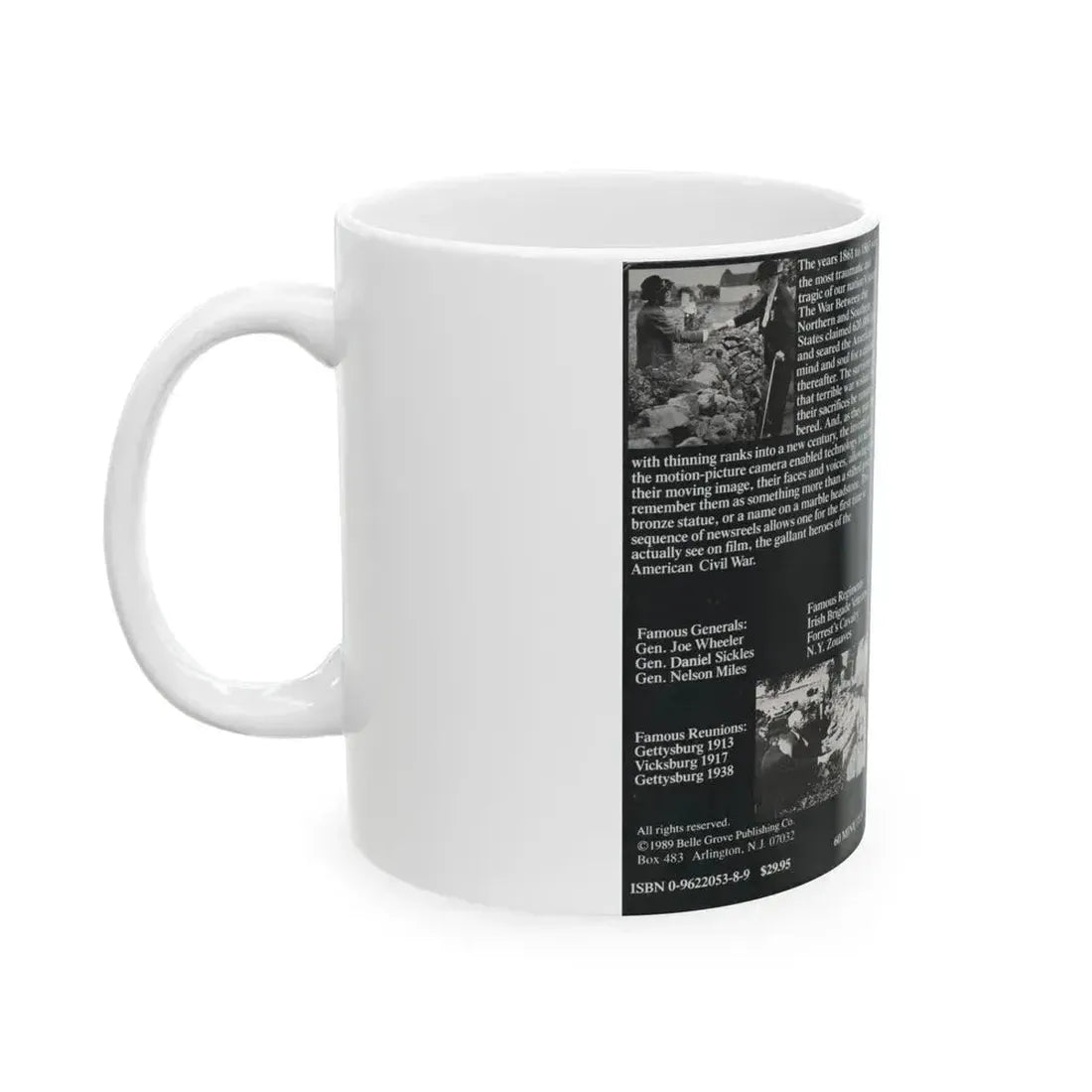 ECHOES OF BLUE AND GRAY (VHS COVER) - White Coffee Mug - Go Mug Yourself