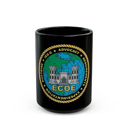 ECOE Engineer Center of Excellence (USMC) Black Coffee Mug 15oz - Go Mug Yourself
