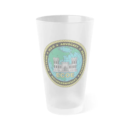 ECOE Engineer Center of Excellence (USMC) Frosted Pint Glass 16oz Default Title - Go Mug Yourself
