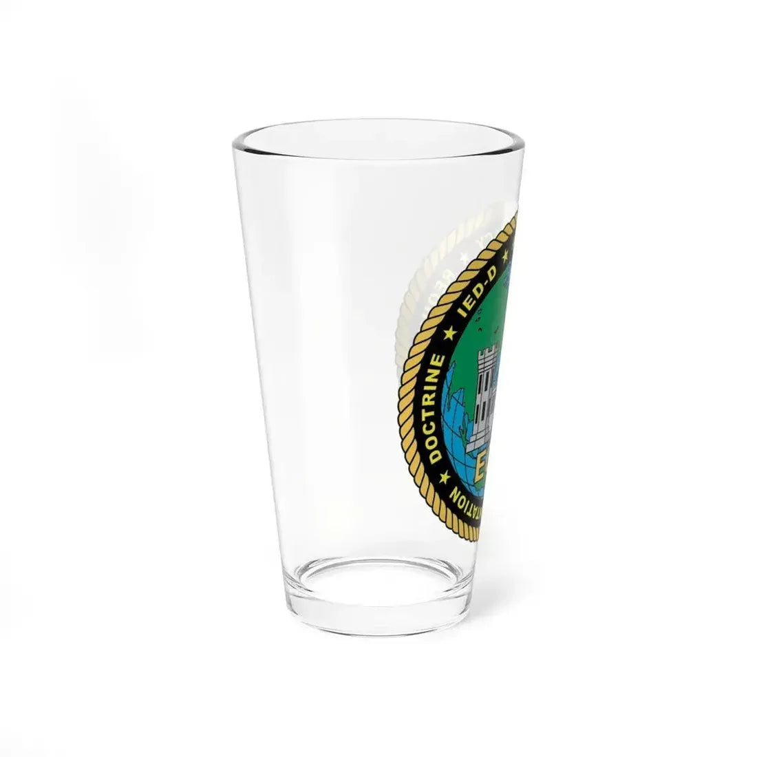 ECOE Engineer Center of Excellence (USMC) Pint Glass 16oz - Go Mug Yourself