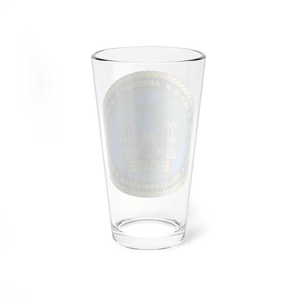 ECOE Engineer Center of Excellence (USMC) Pint Glass 16oz-Go Mug Yourself