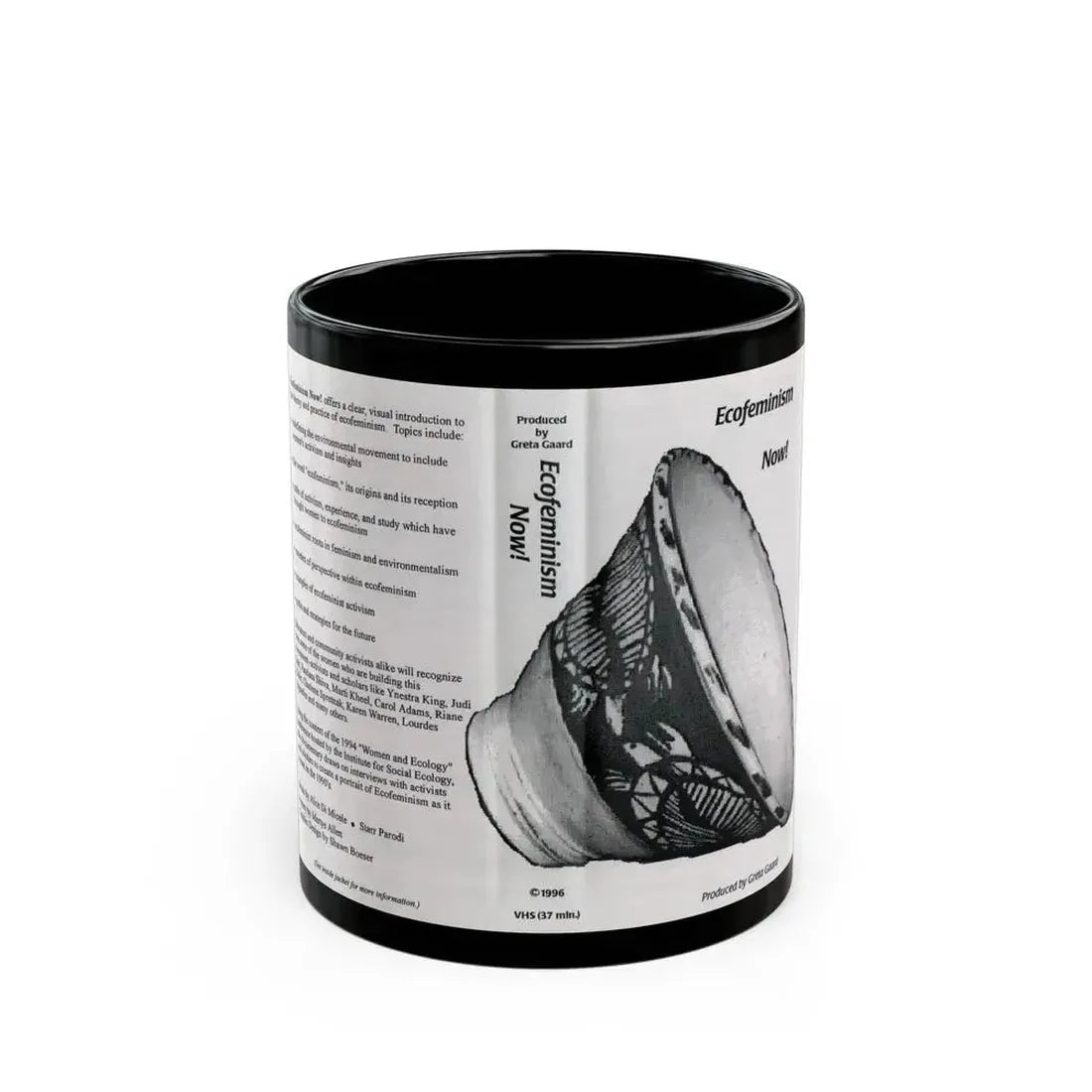 ECOFEMINISM NOW (VHS COVER) - Black Coffee Mug 11oz - Go Mug Yourself