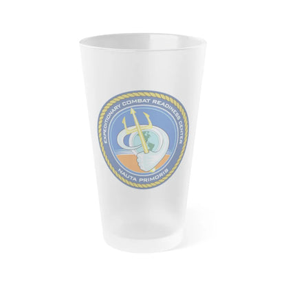 ECRC Nauta Primoris Expeditionary Combat Readiness (U.S. Navy) Frosted Pint Glass 16oz-Go Mug Yourself