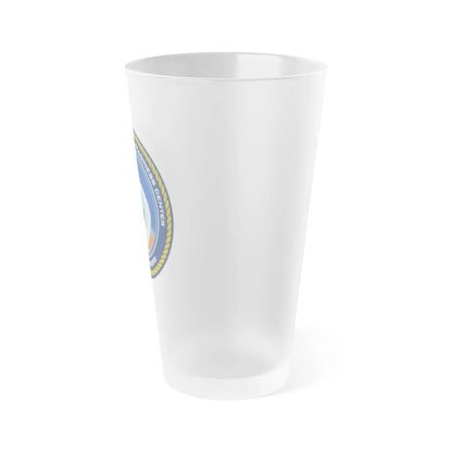 ECRC Nauta Primoris Expeditionary Combat Readiness (U.S. Navy) Frosted Pint Glass 16oz-Go Mug Yourself