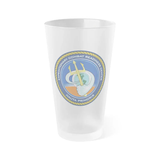 ECRC Nauta Primoris Expeditionary Combat Readiness (U.S. Navy) Frosted Pint Glass 16oz Default Title - Go Mug Yourself