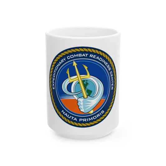 ECRC Nauta Primoris Expeditionary Combat Readiness (U.S. Navy) White Coffee Mug 15oz - Go Mug Yourself
