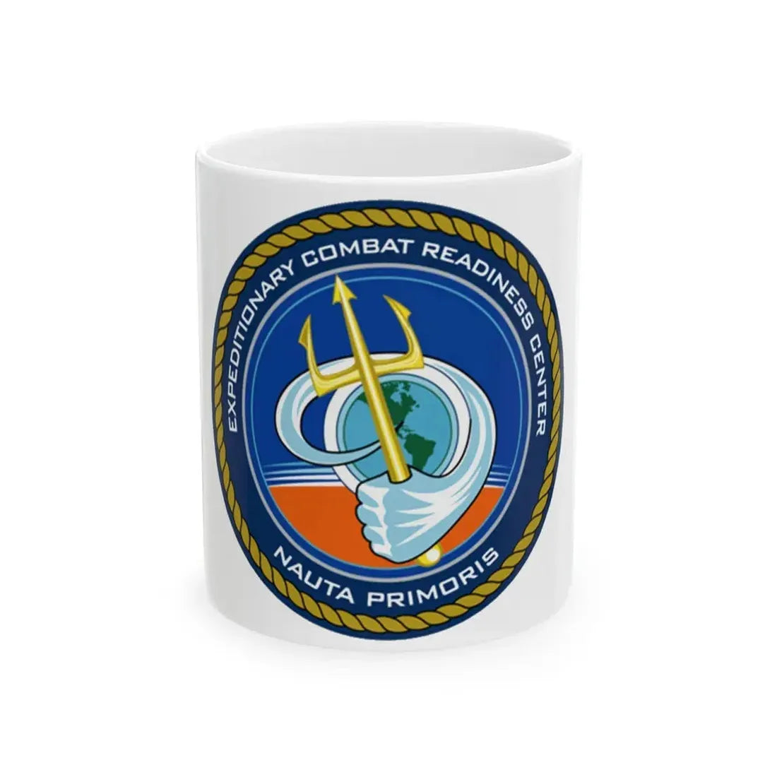 ECRC Nauta Primoris Expeditionary Combat Readiness (U.S. Navy) White Coffee Mug - Go Mug Yourself