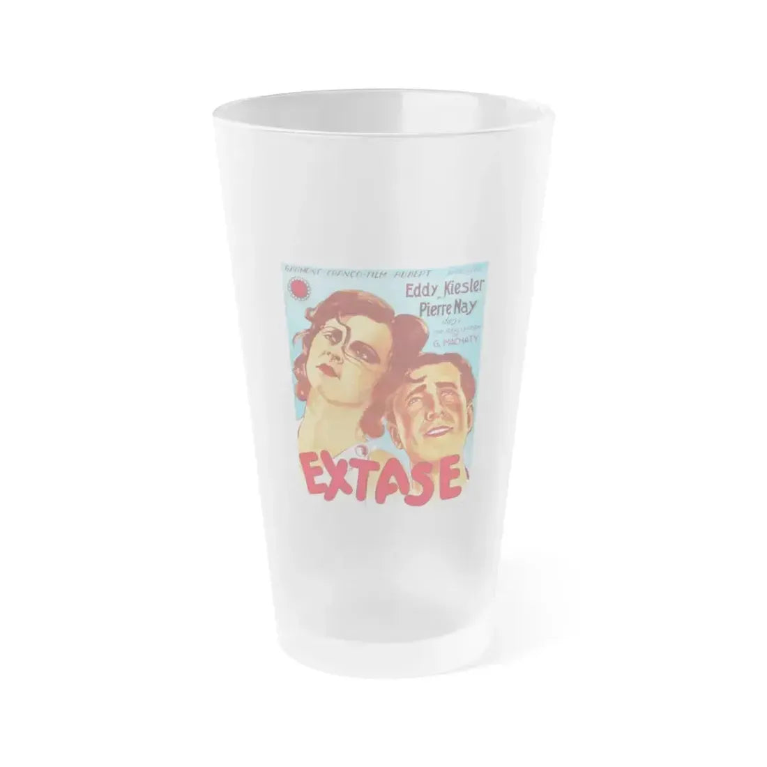ECSTACY 1933 Movie Poster - Frosted Pint Glass 16oz 16oz Frosted - Go Mug Yourself