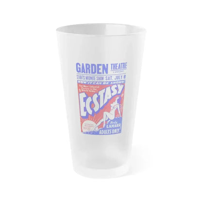 ECSTACY (2) 1933 Movie Poster - Frosted Pint Glass 16oz 16oz Frosted - Go Mug Yourself
