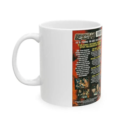 ECW PATH OF DESTRUCTION (VHS COVER) - White Coffee Mug - Go Mug Yourself