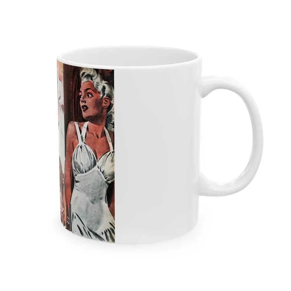 Ed holds a seance, Liberty magazine, March 1, 1941 - White Coffee Mug - Go Mug Yourself