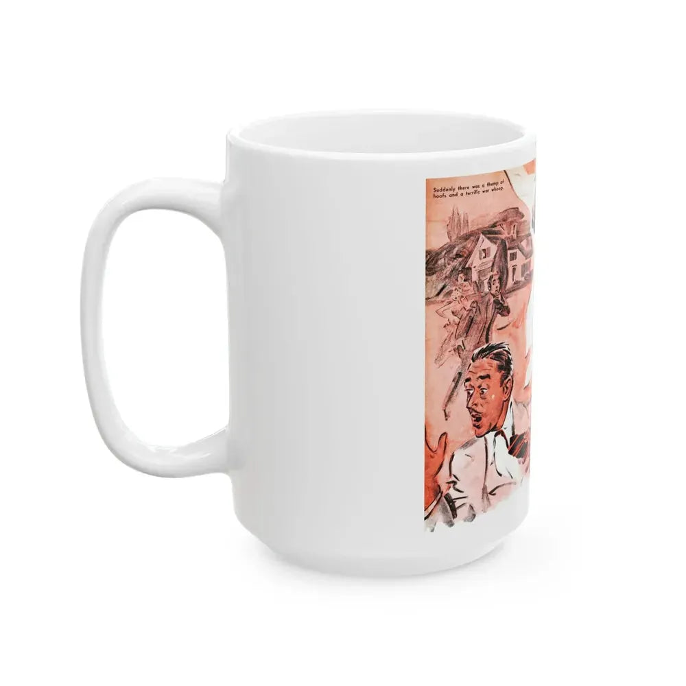 Ed holds a seance, Liberty magazine, March 1, 1941 - White Coffee Mug - Go Mug Yourself