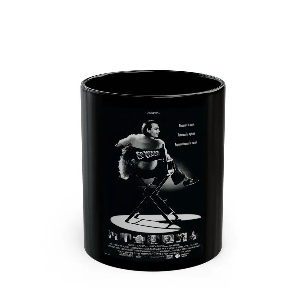 ED WOOD 1994 Movie Poster - Black Coffee Mug-11oz-Go Mug Yourself