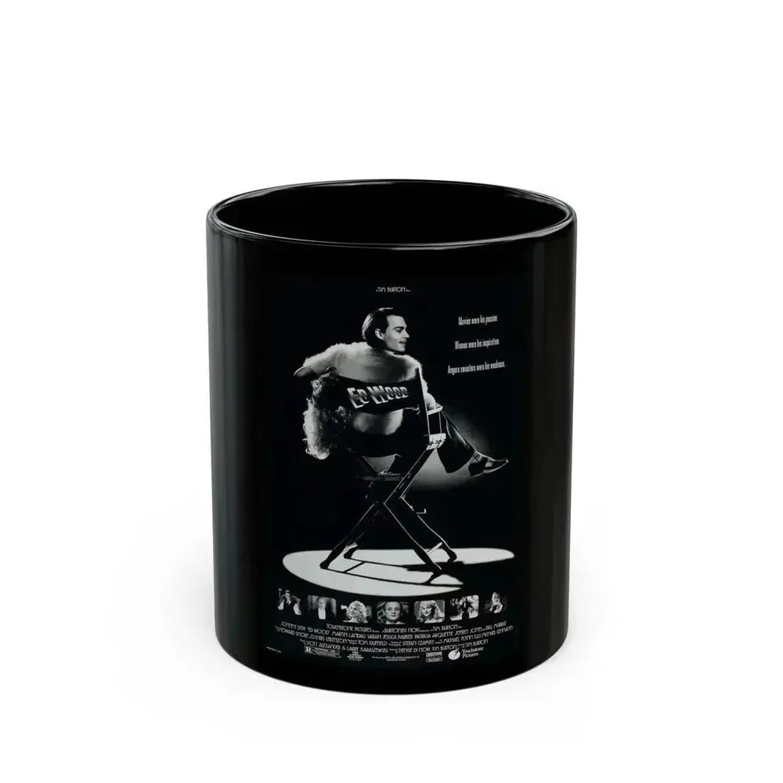 ED WOOD 1994 Movie Poster - Black Coffee Mug 11oz - Go Mug Yourself