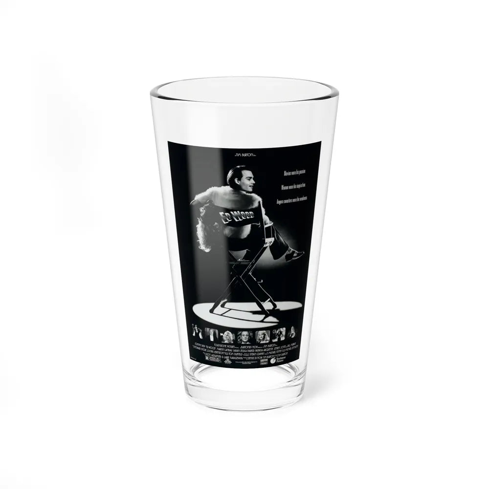 ED WOOD 1994 Movie Poster - Pint Glass 16oz-16oz-Go Mug Yourself