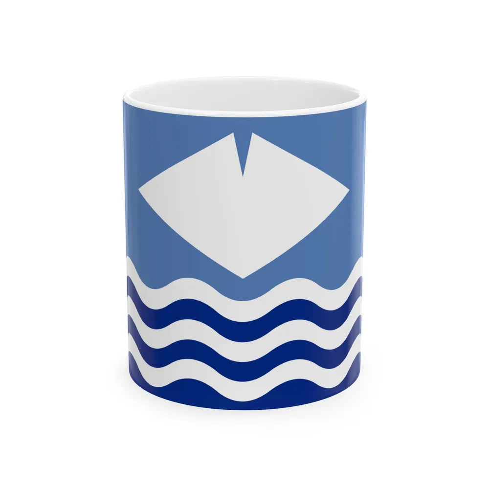 Flag of Isle of Wight UK - White Coffee Mug-11oz-Go Mug Yourself