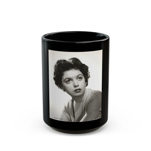 Faith Domergue #07 (Vintage Female Icon) Black Coffee Mug-15oz-Go Mug Yourself