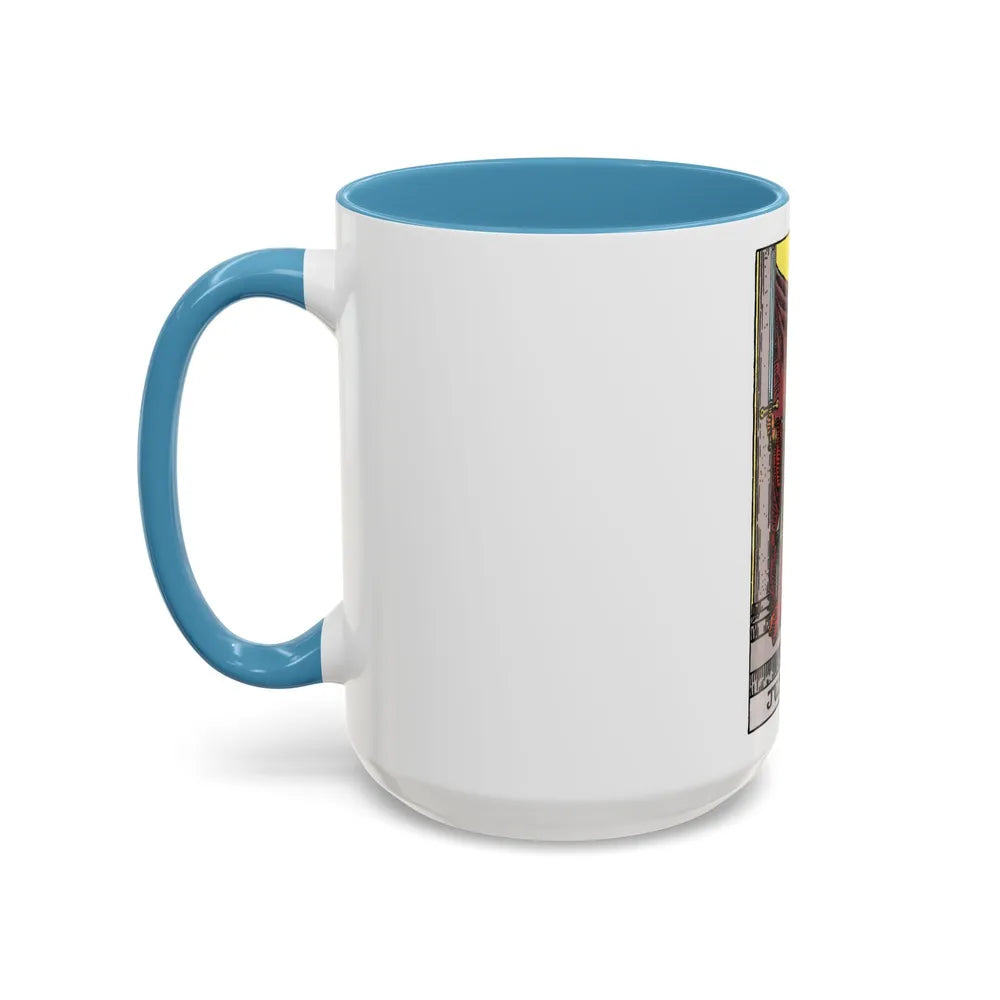 Justice (Tarot Card) Accent Coffee Mug-Go Mug Yourself