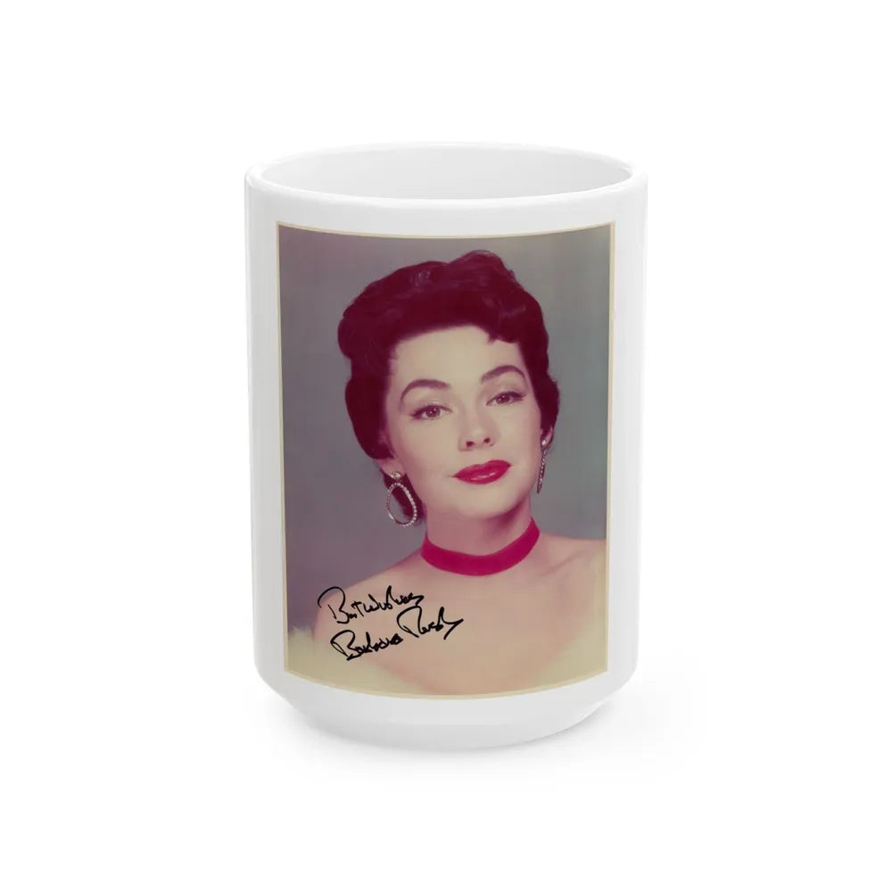 Barbara Rush #17 (Vintage Female Icon) White Coffee Mug-15oz-Go Mug Yourself