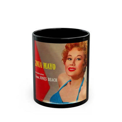 Virginia Mayo #42 - Movie Add (Vintage Female Icon) Black Coffee Mug-11oz-Go Mug Yourself