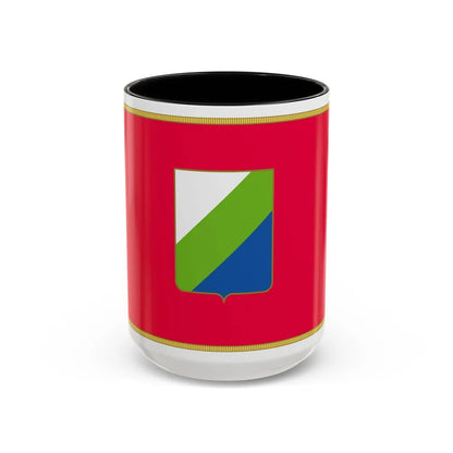 Flag of Abruzzo Italy - Accent Coffee Mug-15oz-Black-Go Mug Yourself