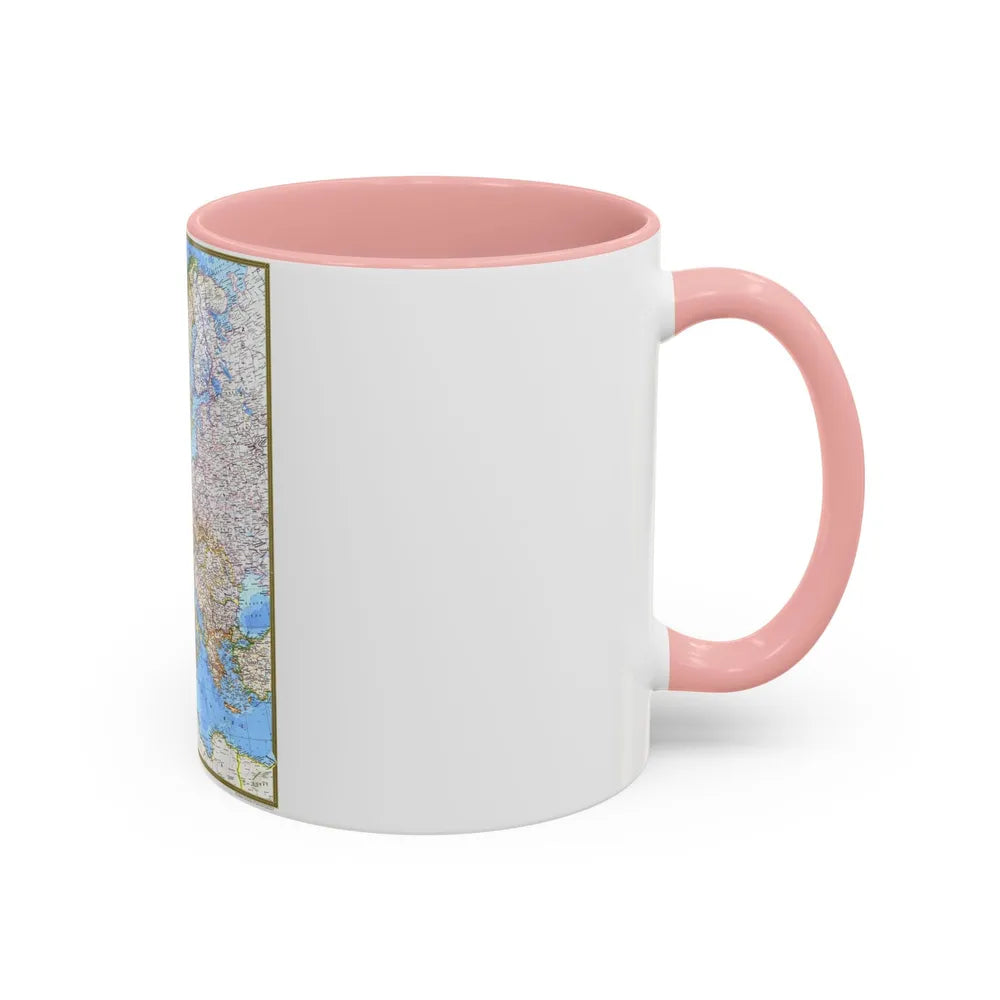 Europe (1977) (Map) Accent Coffee Mug-Go Mug Yourself