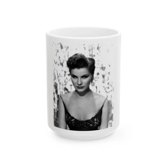 Debra Paget #682 (Vintage Female Icon) White Coffee Mug-15oz-Go Mug Yourself