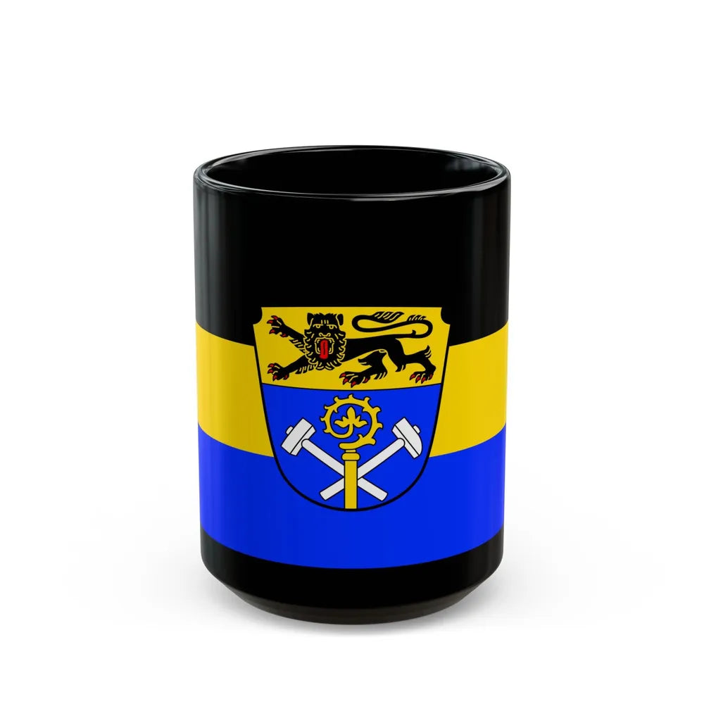 Flag of Weilheim Schongau Germany - Black Coffee Mug-15oz-Go Mug Yourself