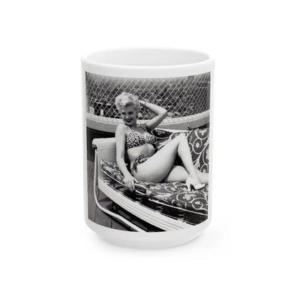 Barbara Nichols #400 (Vintage Female Icon) White Coffee Mug-15oz-Go Mug Yourself