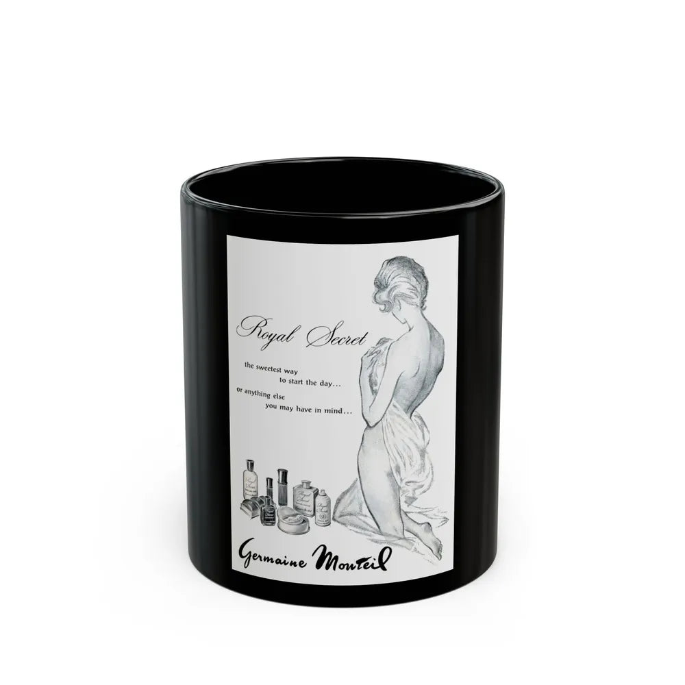 Germaine Monteil, 1963 - Black Coffee Mug-11oz-Go Mug Yourself