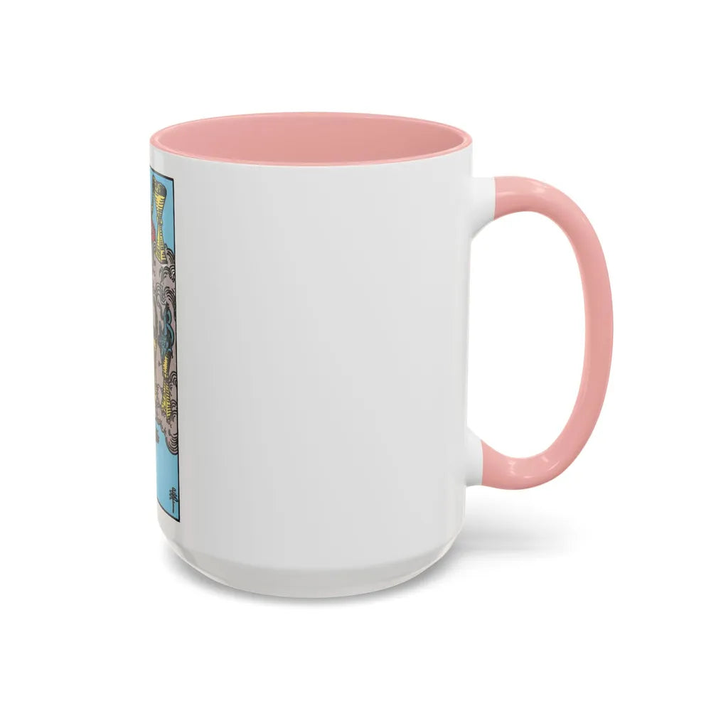 The 7 of Cups (Tarot Card) Accent Coffee Mug-Go Mug Yourself