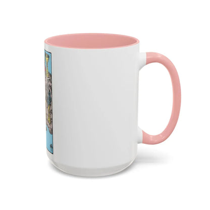 The 7 of Cups (Tarot Card) Accent Coffee Mug-Go Mug Yourself