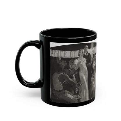 Dawns on Our World at the Crossroads, Cosmopolitan, January 1934 - Black Coffee Mug-Go Mug Yourself