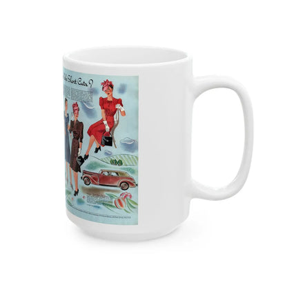 Do You Take Short Cutz, Woman's Home Companion, April 1940 - White Coffee Mug-Go Mug Yourself