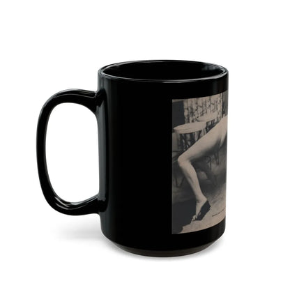 Jayne Mansfield #294 - JAYNE Pocket Magazine Pages 32 & 33 (Vintage Female Icon) Black Coffee Mug-Go Mug Yourself