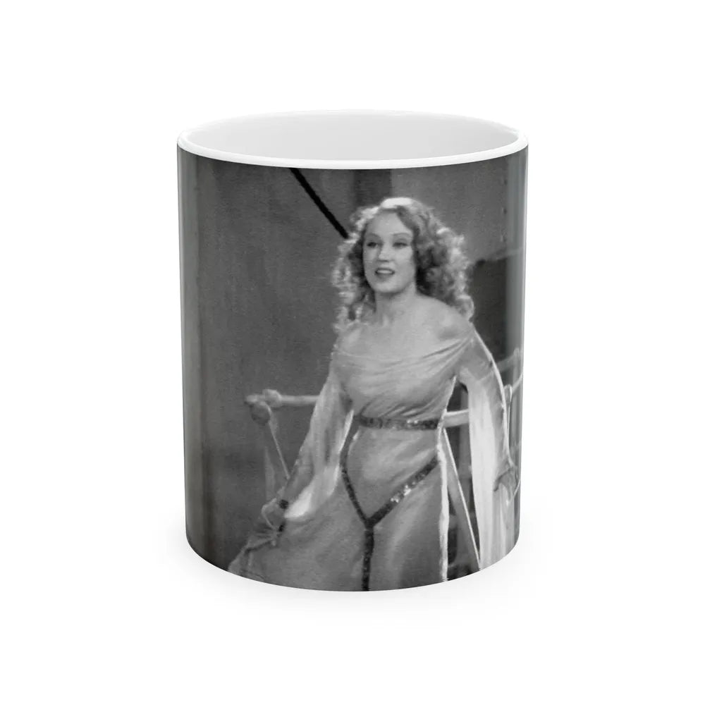 Fay Wray #25 (Vintage Female Icon) White Coffee Mug-11oz-Go Mug Yourself