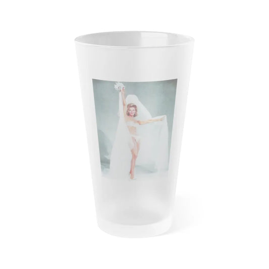 Nancy Kovack #221 (Vintage Female Icon) Frosted Pint 16oz-16oz-Frosted-Go Mug Yourself