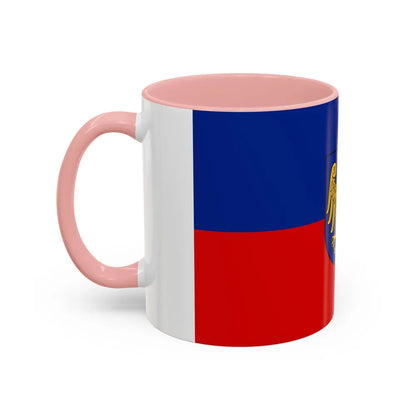 Flag of Gliwice Poland - Accent Coffee Mug-Go Mug Yourself